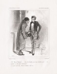 Baliverneries parisiennes : Ah ! Monsieur Radiguet, 1847 - Paul Gavarni