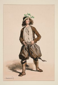 Chevrier. Chapeau de paille. - Paul Gavarni