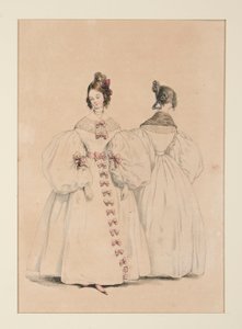 En soirée. Robes de mousseline et de gaze-florence