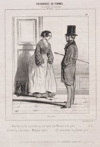 Fourberies de Femmes: En matière de sentiment, 1842 - Paul Gavarni