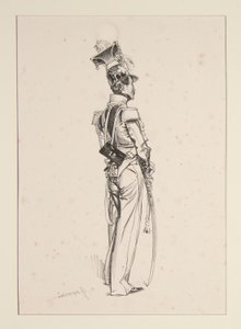 GARDE NATIONAL à cheval - Paul Gavarni