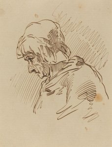 Tête de femme - Paul Gavarni