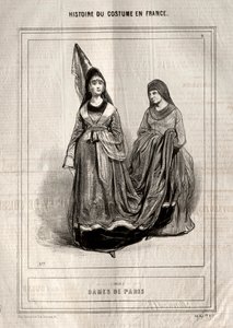 Histoire du costume en France : Dames de Paris - Paul Gavarni