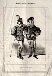 Histoire du Costume en France : Juges diseurs, 1843