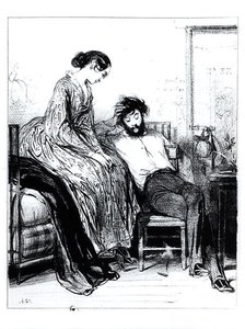 En prison pour dettes à Clichy, vers 1830-40 - Paul Gavarni