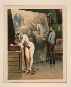 La femme du peintre - Paul Gavarni