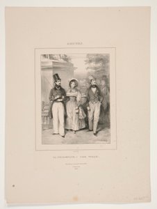 La Promenade - Paul Gavarni