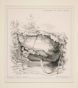 LE HAMAC - Paul Gavarni