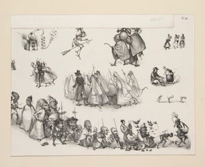 La Procession du Diable - Paul Gavarni