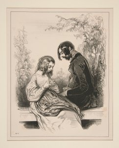 La rose que vous avez donnée à ma maman? - Paul Gavarni