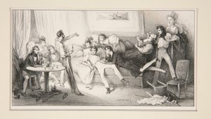 Le Champagne - Paul Gavarni
