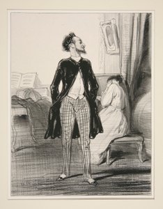 Le Mari Chanteur - Paul Gavarni