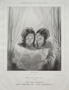Masques et Visages - Paul Gavarni