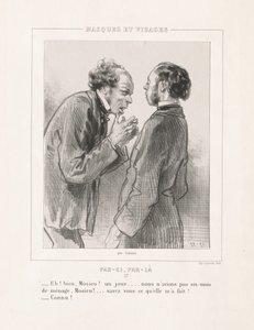 Masques et Visages : Par-ci, Par-là - Paul Gavarni