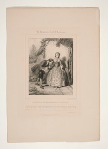 Rousseau et Mademoiselle Galley - Paul Gavarni