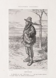 Physionomie parisienne : Balayeur de rue - Paul Gavarni