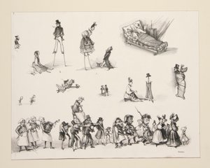 Suite de la Procession du Diable - Paul Gavarni