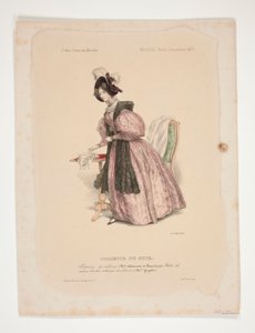 TOILETTE DU SOIR. Chapeau de velours - Paul Gavarni
