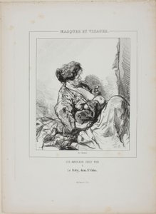 The Baby in Saint-Giles, from Masques et Visages - Paul Gavarni