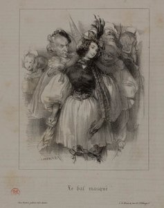 Le bal masqué - Paul Gavarni