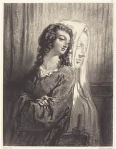 Le modèle et la figure (La sculpture monumentale) - Paul Gavarni