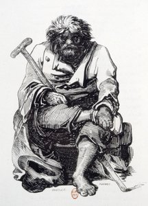 Le mendiant - Paul Gavarni