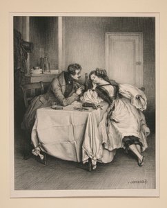 Un cabinet chez Pétron. - Une chambre privée chez Pétron. - Paul Gavarni