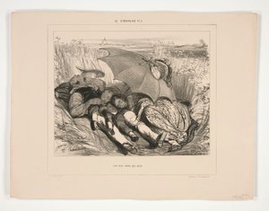 Un nid dans les blés - Paul Gavarni