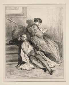 Un roman nouveau, un jeune amour - Paul Gavarni