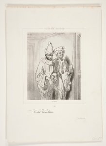 Y es-tu ? L - Paul Gavarni