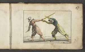 Deux acteurs en combat Ein Newes Reissbüchlein für die Jugent (titre de la série) - Paul Göttich