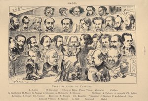Carte de visite du Charivari, 1867 - Paul Hadol