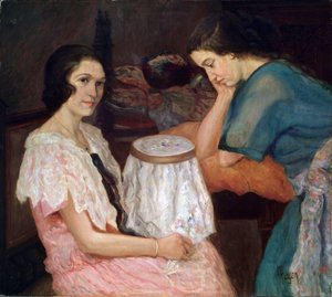 La brodeuse, 19e ou 20e siècle
