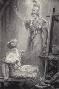 Athéna et Arachné - Paul Hardy