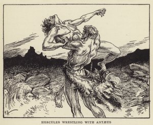 Hercule lutte avec Antée - Paul Hardy