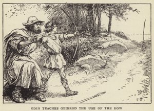 Odin enseigne à Geirrod l