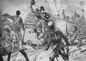La garnison a bravement résisté au bombardement, 1902