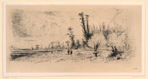 Saulée aux environs de Paris - Paul Huet