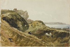 Les falaises de Dieppe - Paul Huet