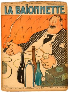 Couverture de La Baionnette, Satirique en couleurs - Paul Iribe