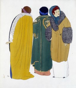 Création de Paul Poiret tirée de "Les Robes de Paul Poiret", dessin par Paul Iribe. 1911