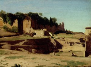 Le Palais Impérial sur le Palatin, Rome - Paul Jean Flandrin