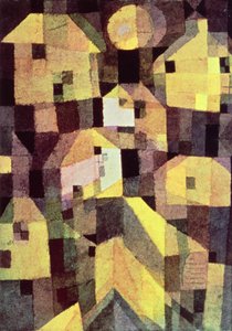 Composition abstraite de maisons
