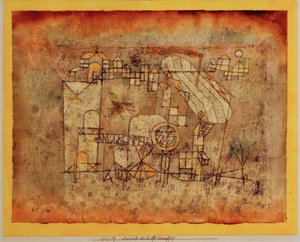 Arrivée du dirigeable - Paul Klee