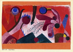 Baies toxiques. Aquarelle de Paul Klee (1879-1940) 1920 Dim 15,4x22,2 cm Collection privée - Paul Klee