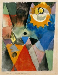 Avant le lampadaire, par Paul Klee, Galleria Nazionale d