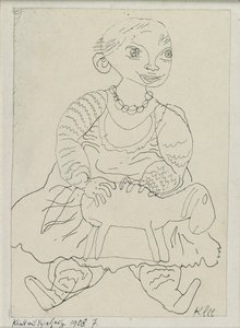 Enfant avec un jouet