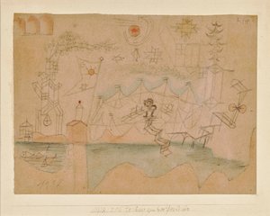 Dessin pour la location de bateaux - Paul Klee
