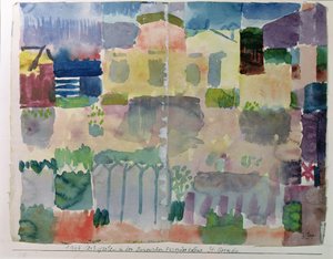 Jardin à Saint-Germain, le quartier européen de Tunis - Paul Klee