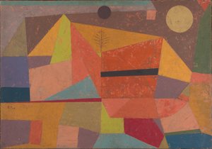 Heitere Gebirgslandschaft (Paysage de montagne joyeux) - Paul Klee